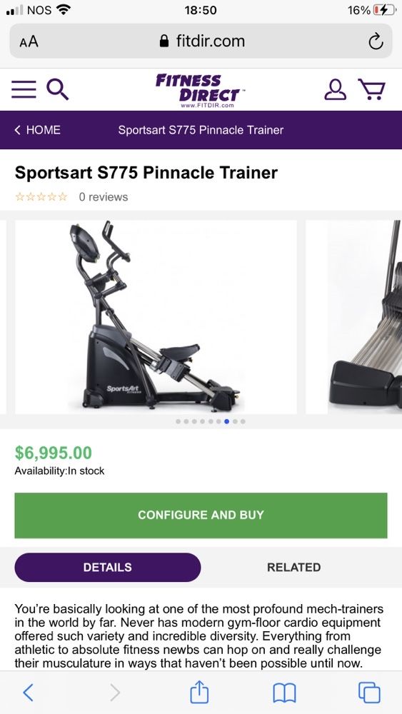 Sportsart Pinnacle Trainer/Eliptica