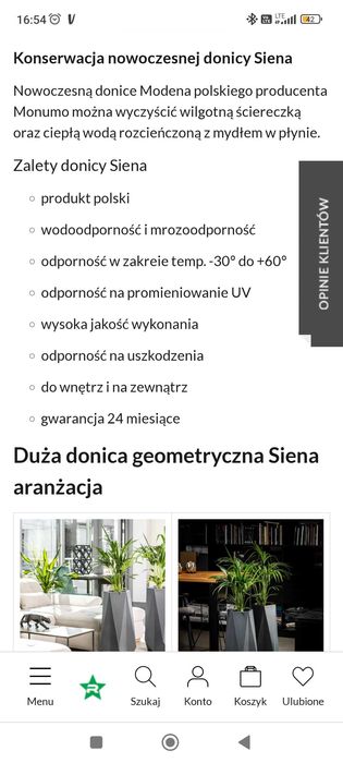 Niebieska duża geometryczna donica, 2szt.do domu, na zewnątrz, ozdoba