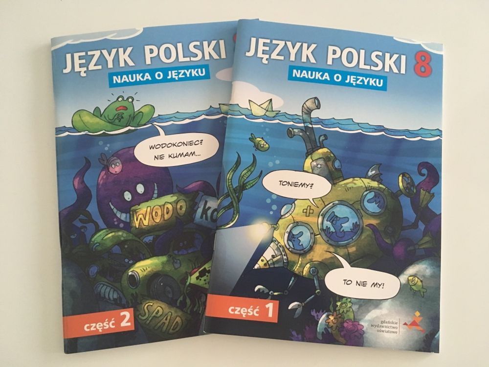 Nowe ćwiczenia „Nauka o języku” język polski klasa 8 GWO dwie części
