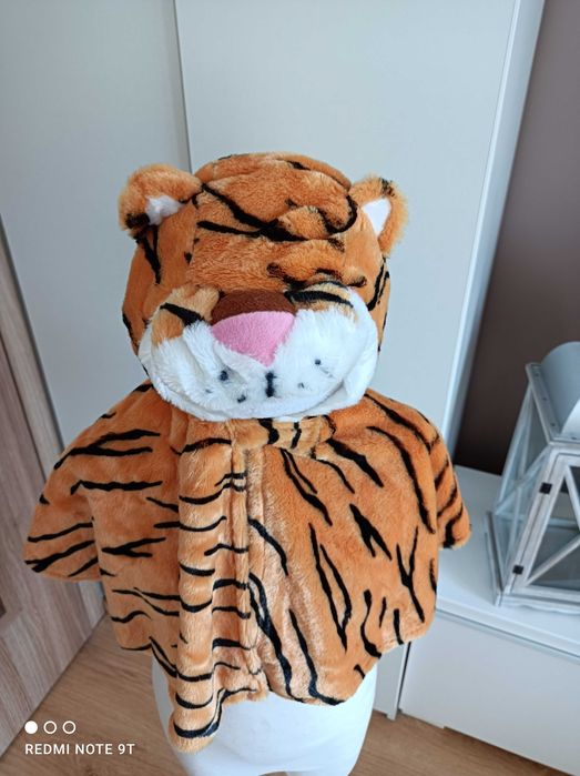 NOWY strój pelerynka TYGRYSA TYGRYSKA TYGRYS  przebranie 86/98 (413)