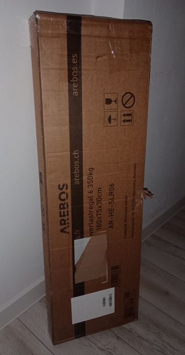 Arebos Regał wtykowy  metalowy 350 kg do garażu do piwnicy