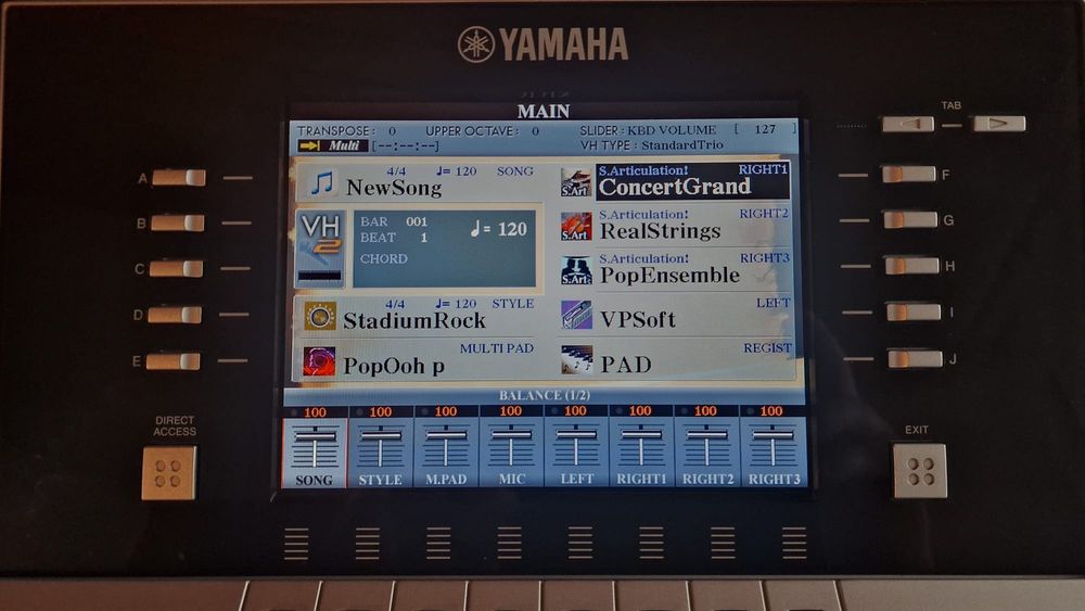 Keyboard Yamaha Tyros 4