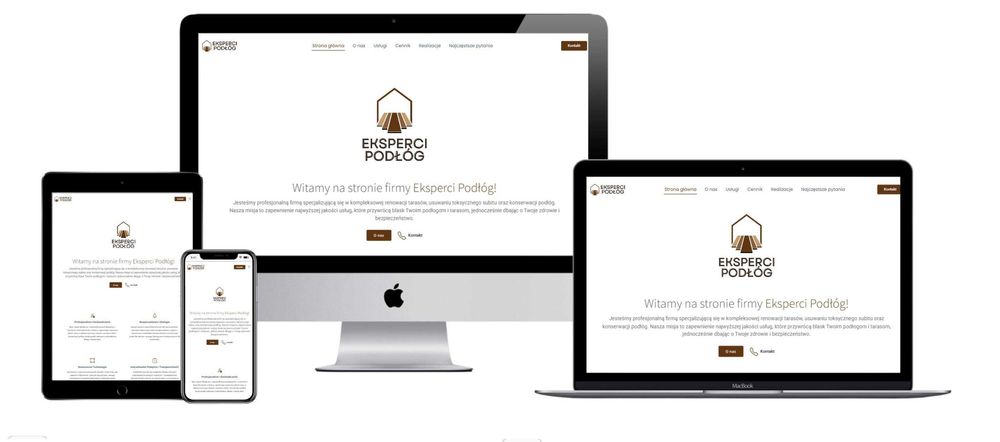 Strona internetowa dla firmy - pełna obsługa firm