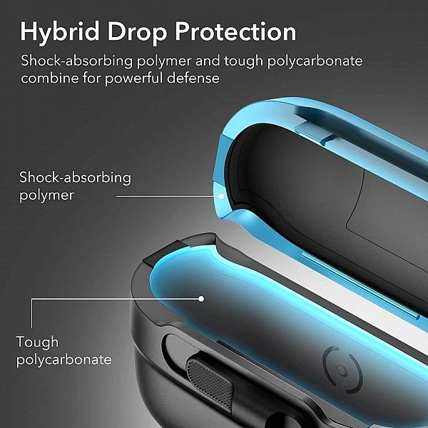 Etui ESR Pulse Halolock z MagSafe na Apple AirPods Pro 1 / 2 - czarne