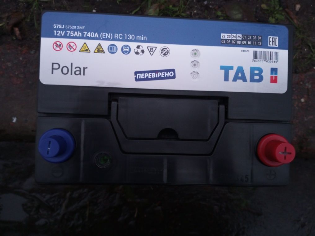 Продам Аккумулятор TAB POLAR 75 JIS