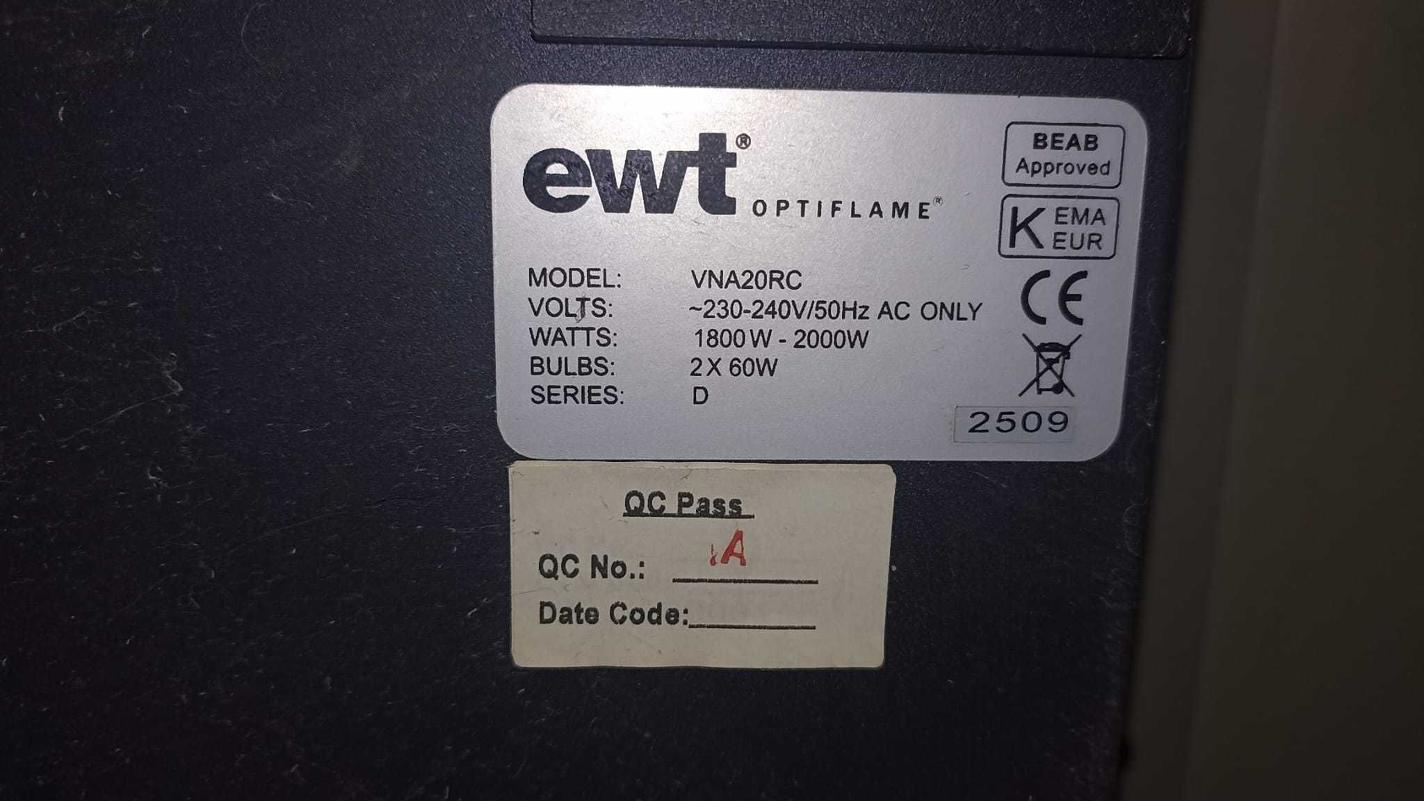 kominek elektryczny EWT OPTIFLAME model: VNA20RC