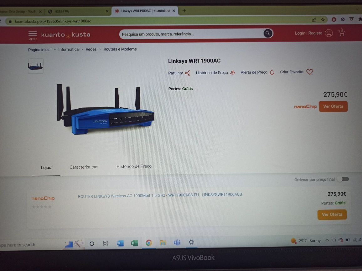 Router Linksys WRT 1900AC Gigabit