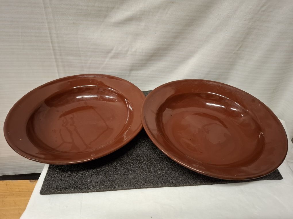 Emaliowane talerze 24cm prl