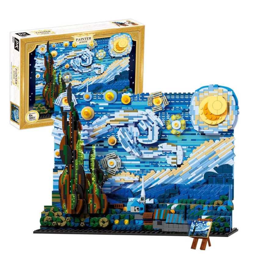 klocki konstrukcyjne VAN GOGH STARRY NIGHT gwieździsta noc