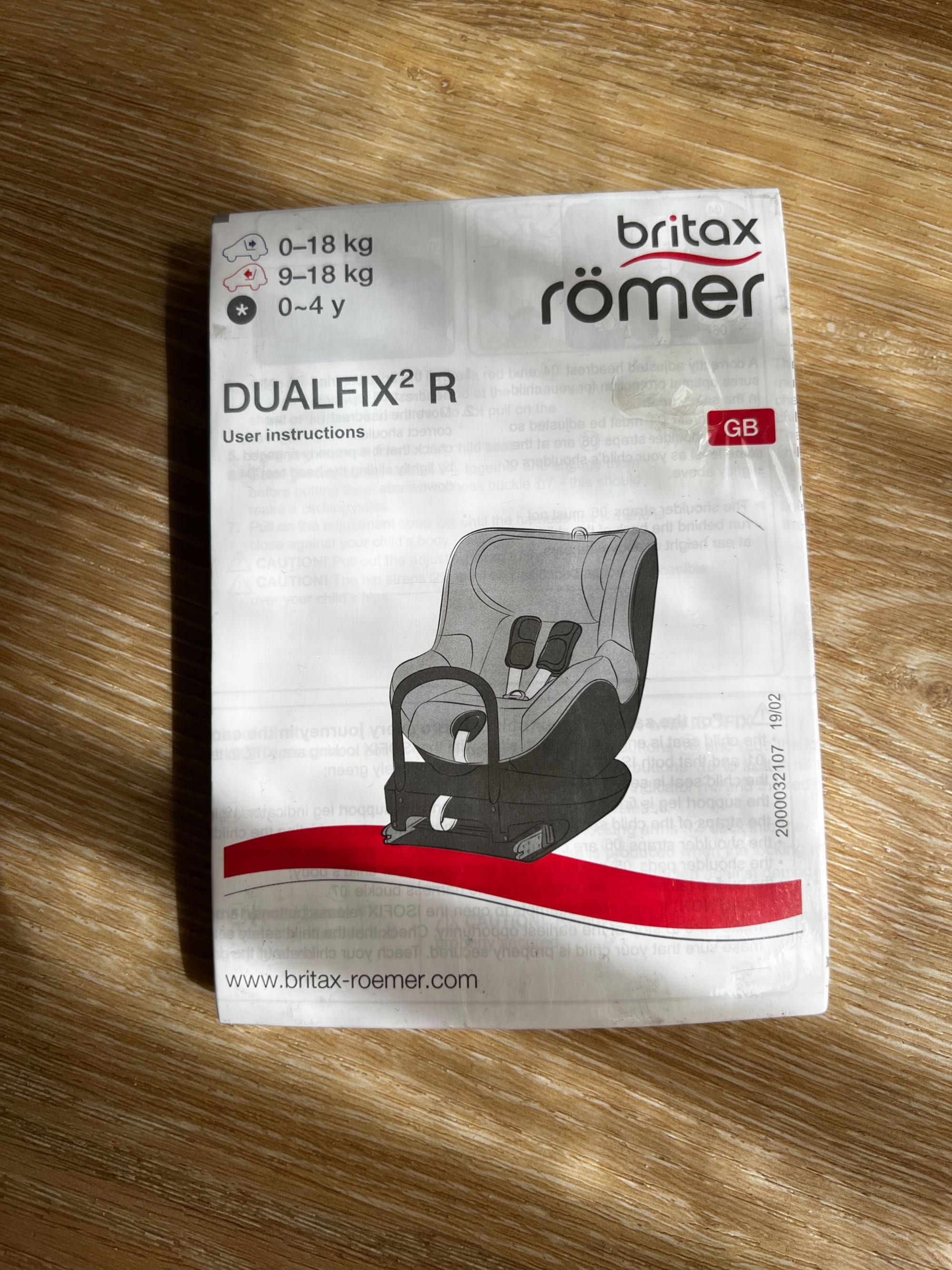 Cadeira Auto Britax Römer DUALFIX 2 R com ISOFIX