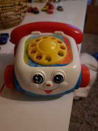 Telefon fisher price, kula interaktywna, kubek, aparat