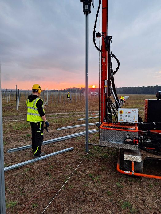 Palowanie, kafarowanie farm fotowoltaicznych, cała Polska