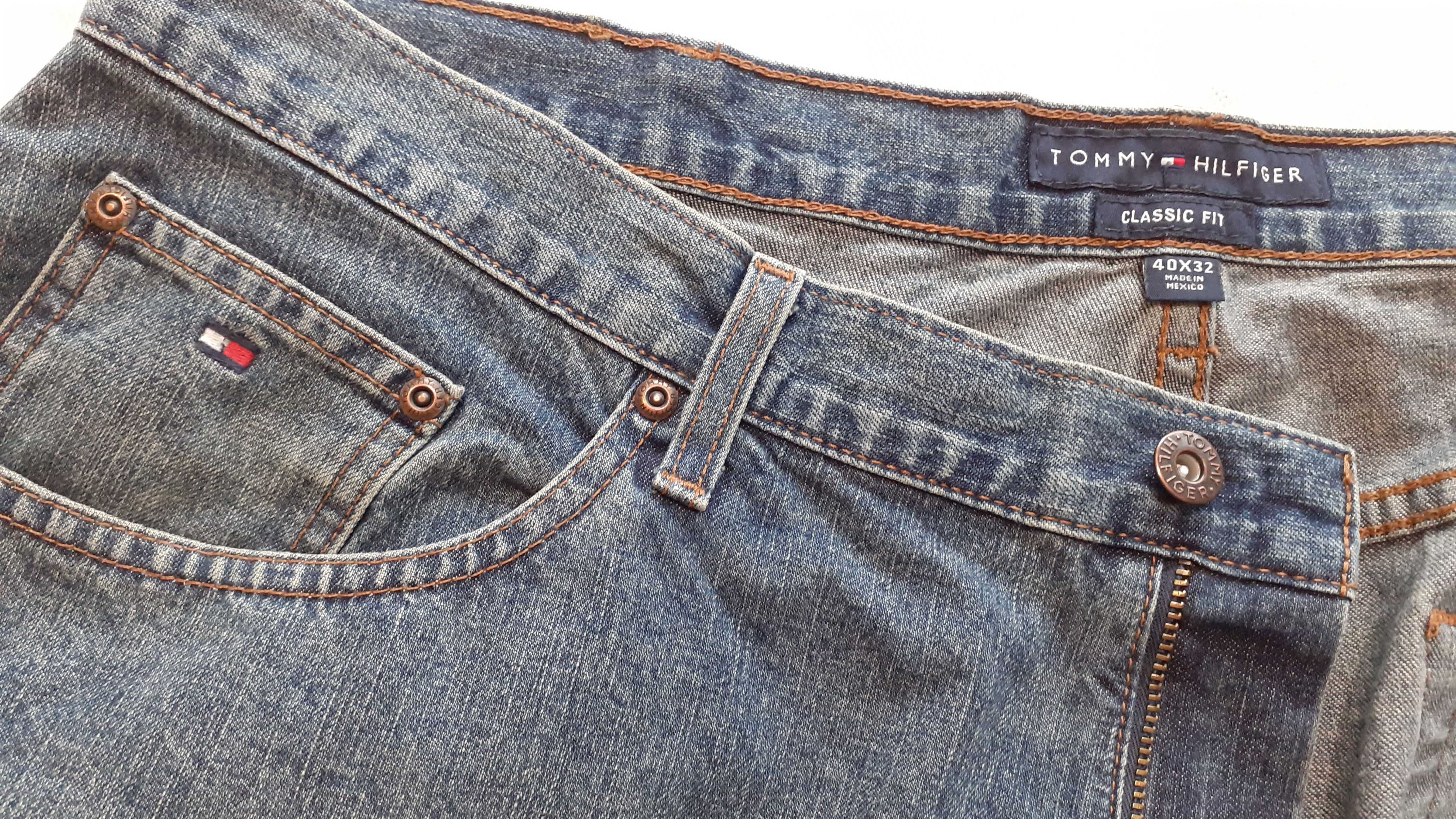 TOMMY HILFIGER 105cm 40 32 spodnie męskie jeansowe denim