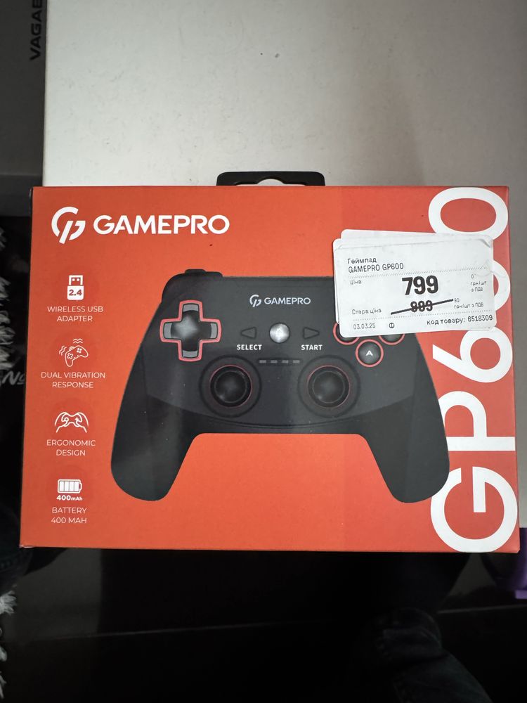 Геймпад GamePro GP600 PC/PS3 Wireless Black (GP600)