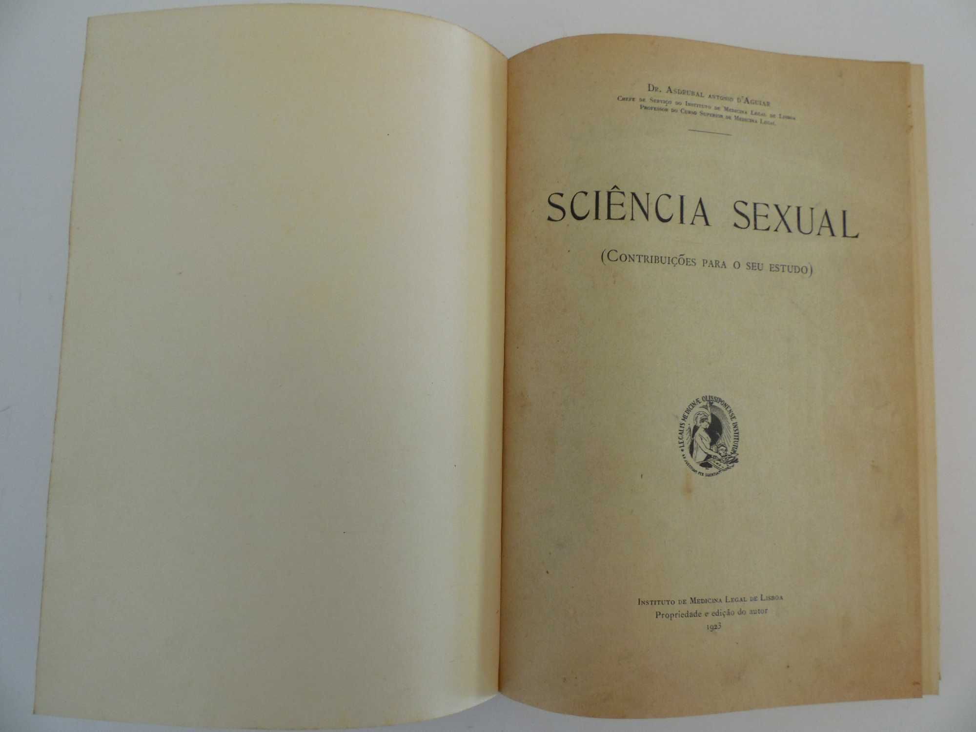 Par de Livros Sciencia Sexual - 1923/1924