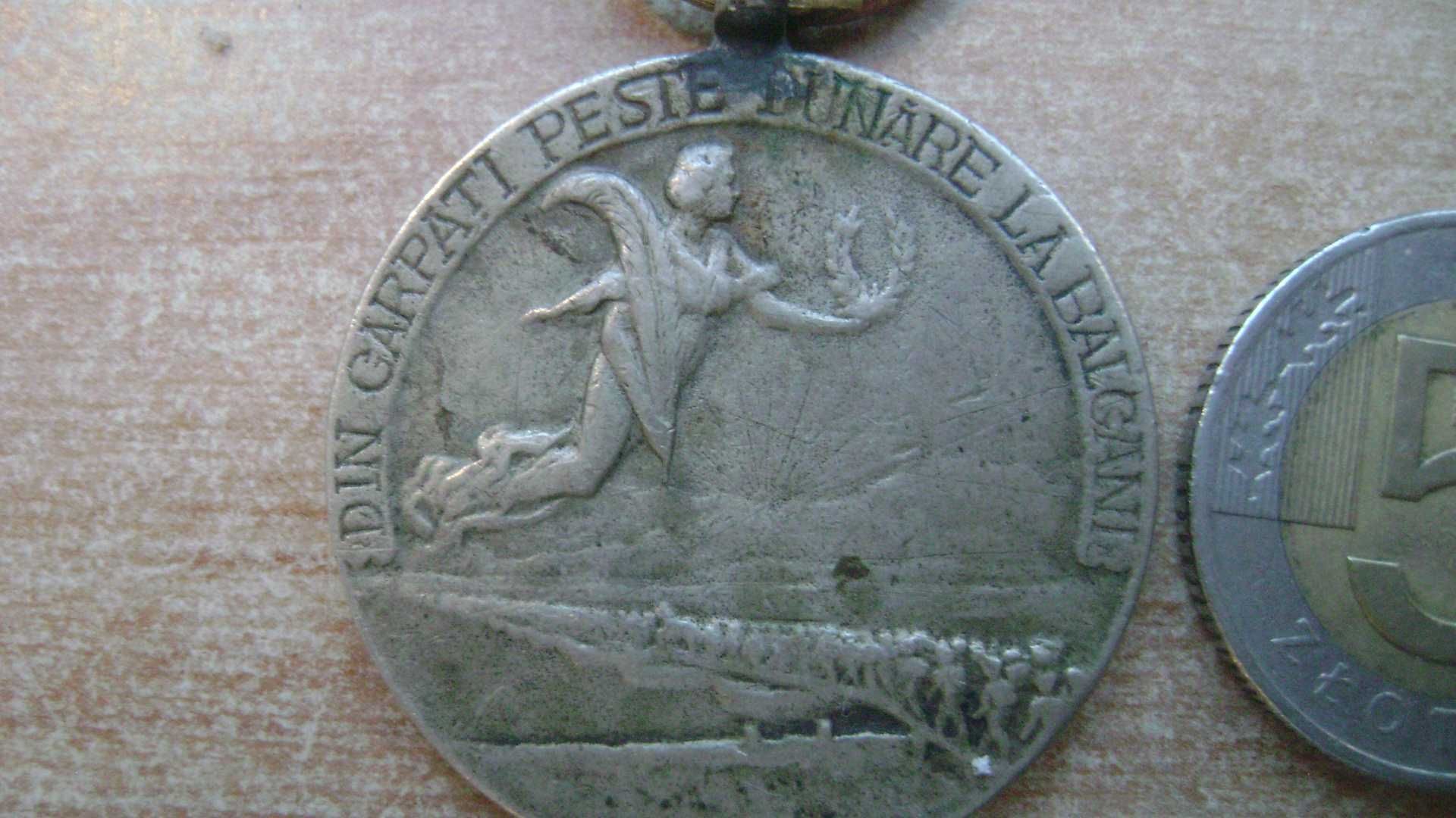 Starocie z PRL - Militaria = Medal z Rumunii z 1913r. Oryginał