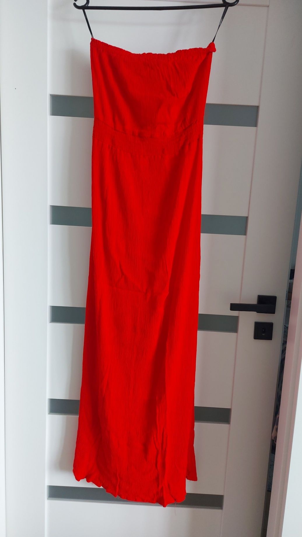 Sukienka długa maxi czerwona Forever 21 r.S.