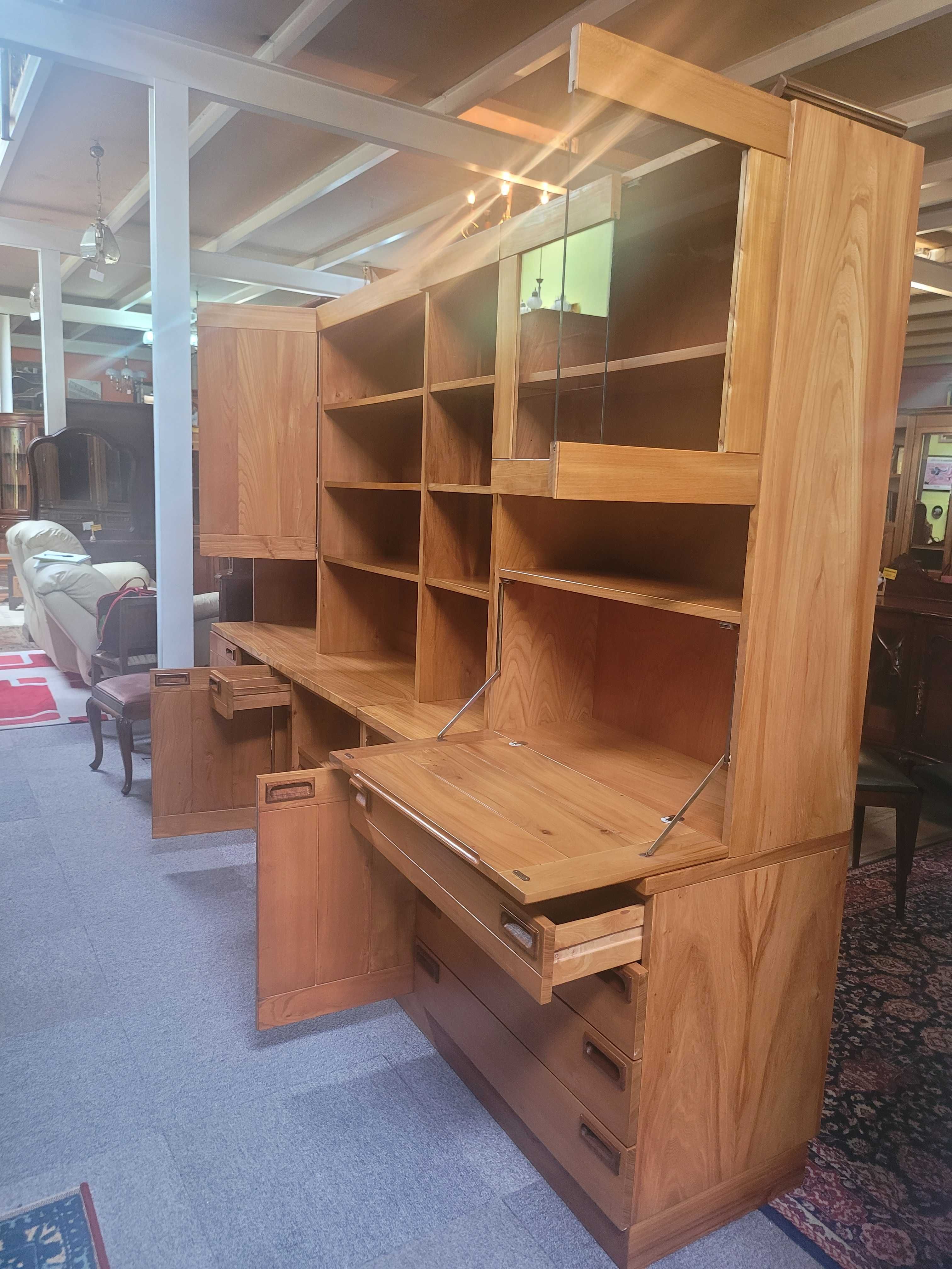 Grande armário / Estante vintage de sala ou escritório - Mu
