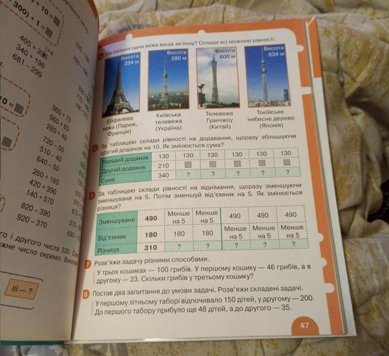 Підручники 3 клас укр.мова та математика