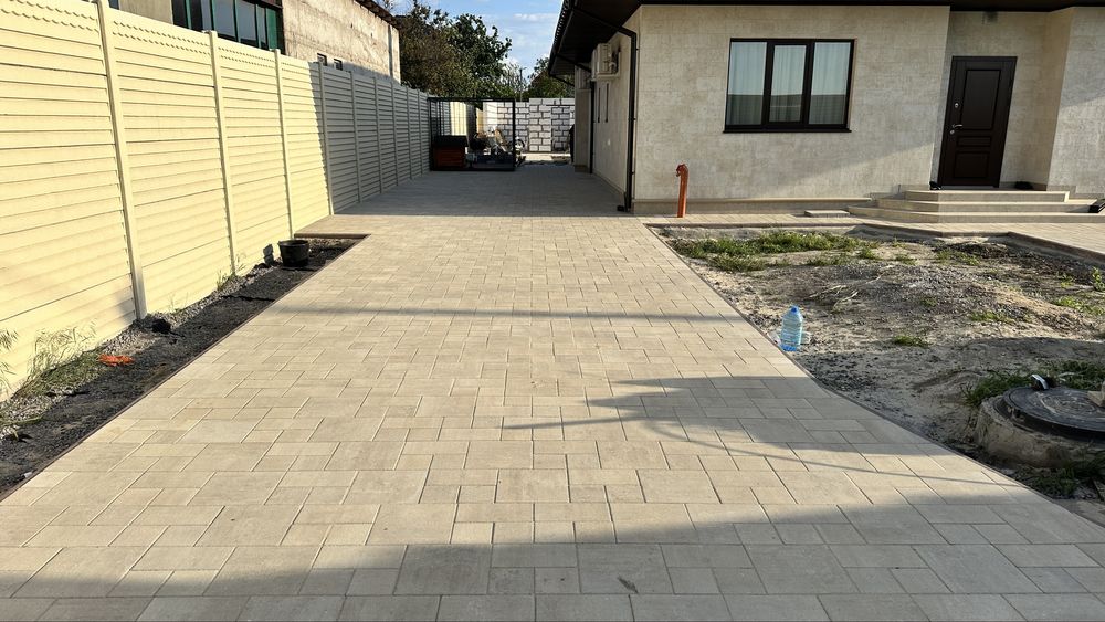 Тротуарная плитка Лайнстоун Травертин