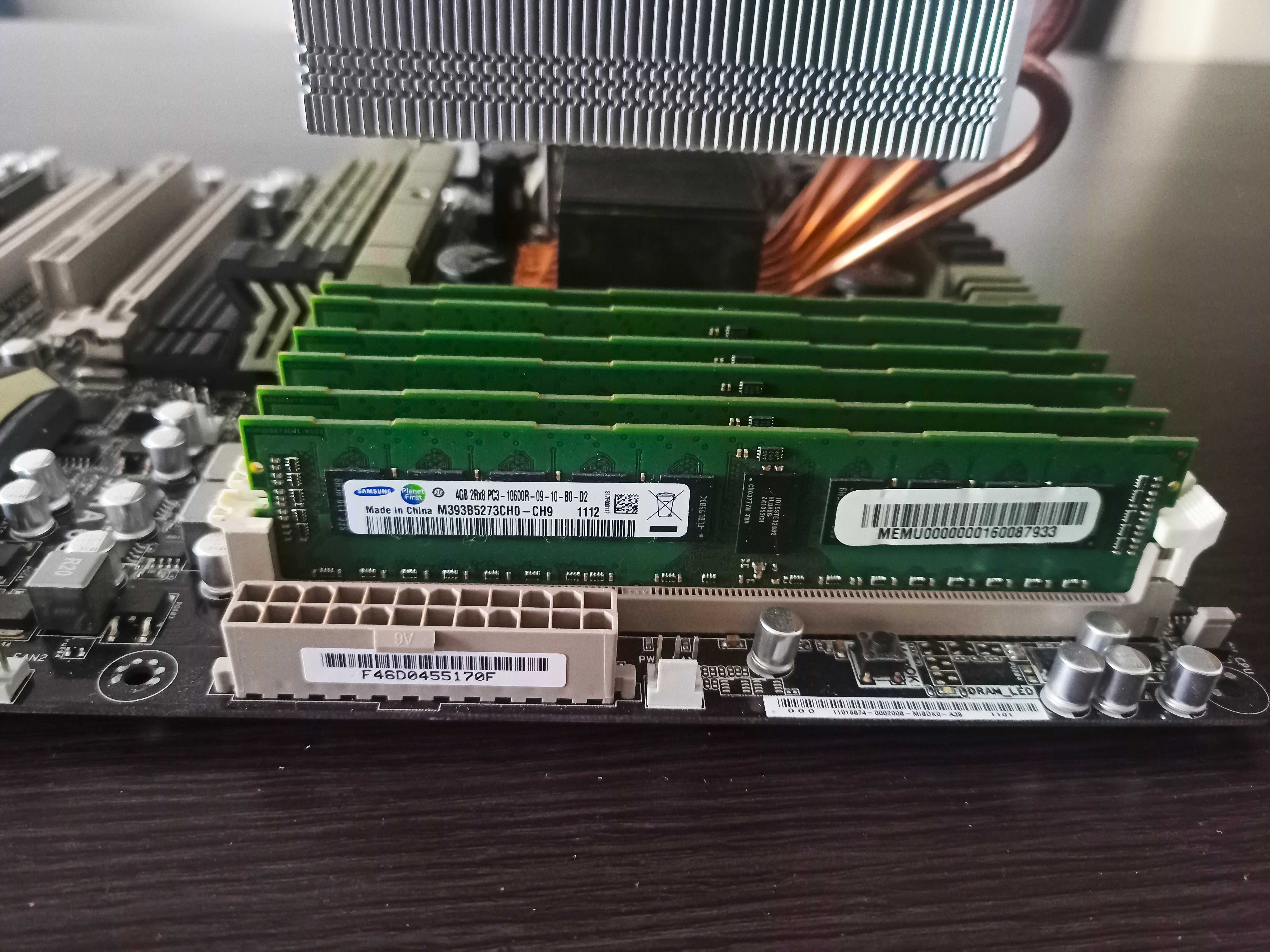 Zestaw: ASUS Sabertooth X58 LGA 1366, Xeon X5650, 24GB DDR3 ECC Samsun