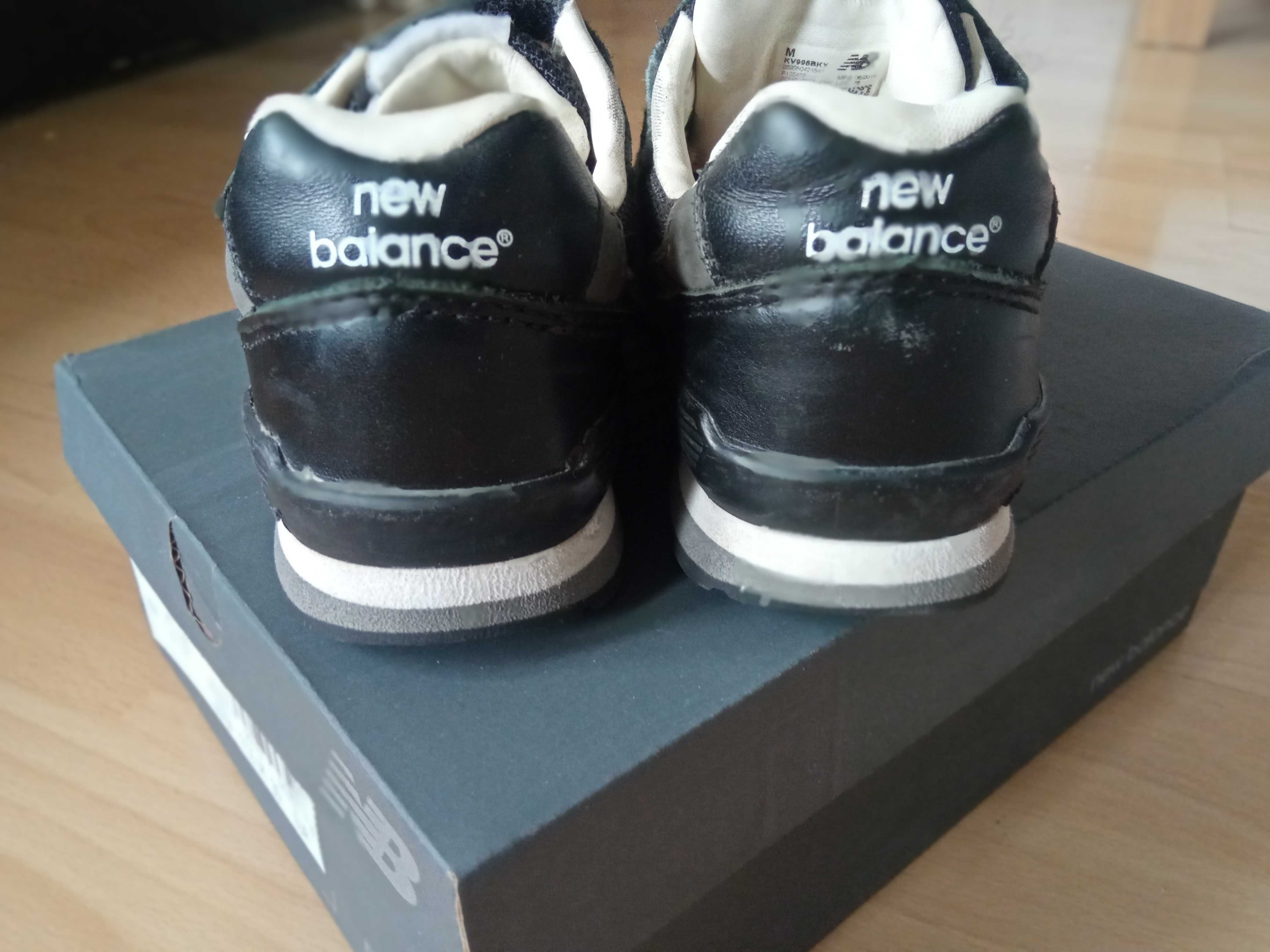 New Balance 30 czarne sneakersy skórzane adidasy