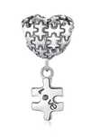 Charms Zawieszka Puzzle Układanka Love Srebro 925 Serce Heart Miłość