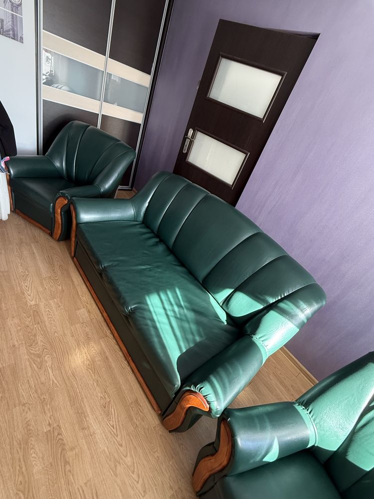 Zestaw sofa plus fotele