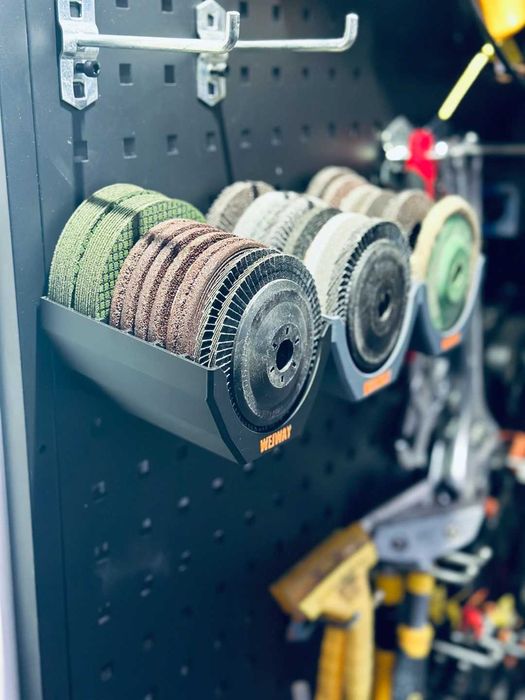Настінний тримач держатель для дисків 125мм УШМ Болгарки
