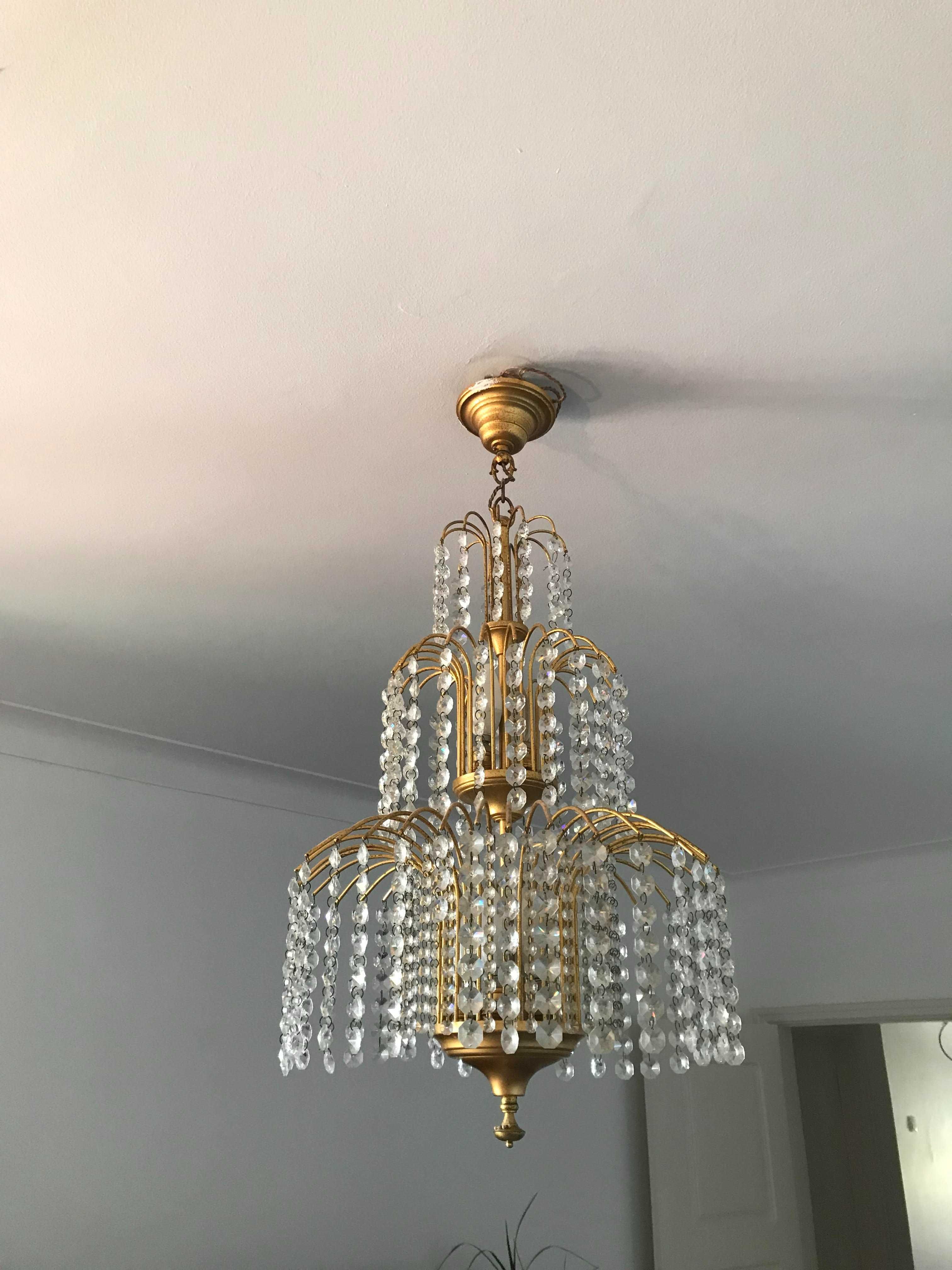 Candeeiro de Cristal Vintage