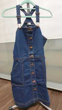 017 sukienka h&m r. 38 M jeansowa ramiączka szmijzerka