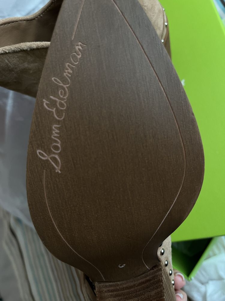 Ботильйони, ковбойські чоботи козаки SAM EDELMAN БЕЖЕВИЙ