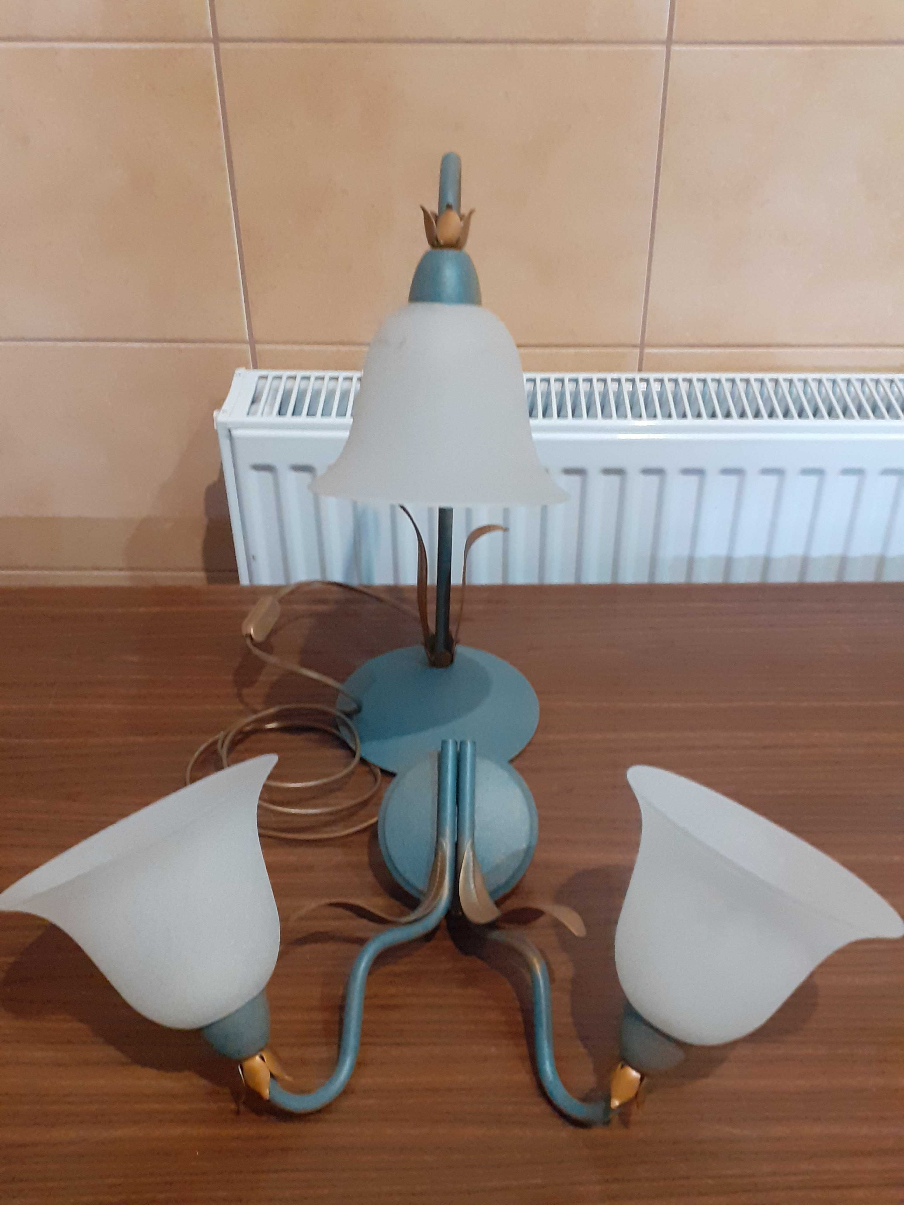 Sprzedam kinkiet i lampkę nocną metaloplastyka
