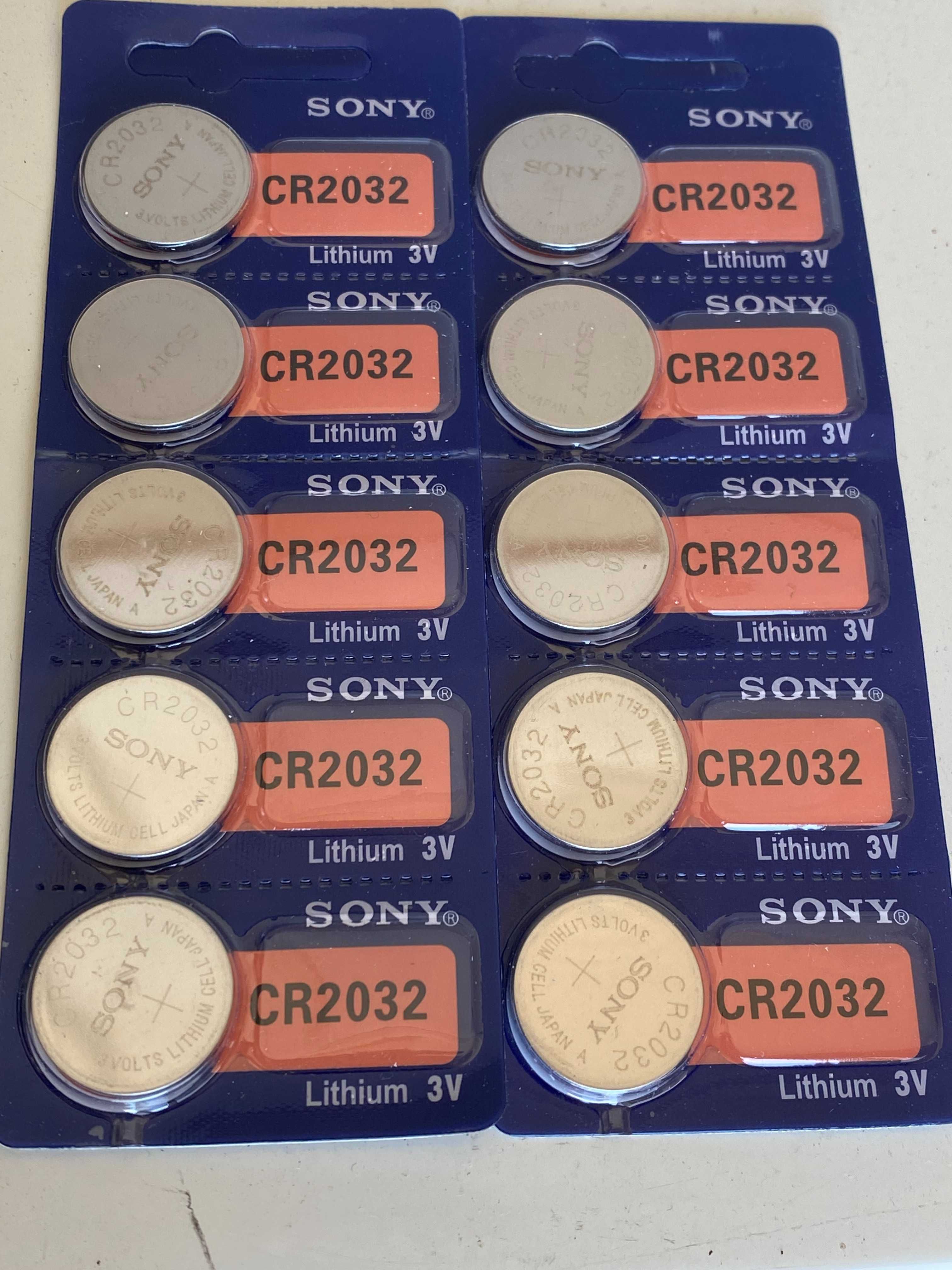 Pilhas CR2032 (Sony)Novas