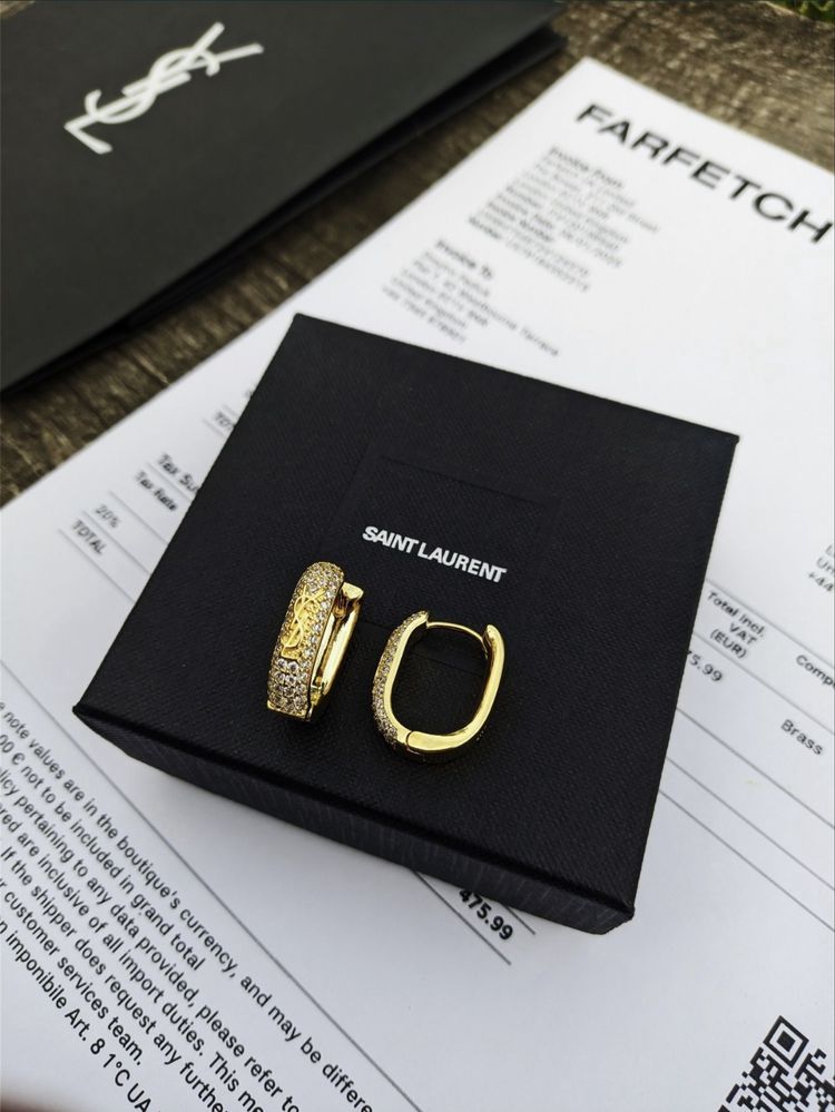 Сережки оригінал saint laurent