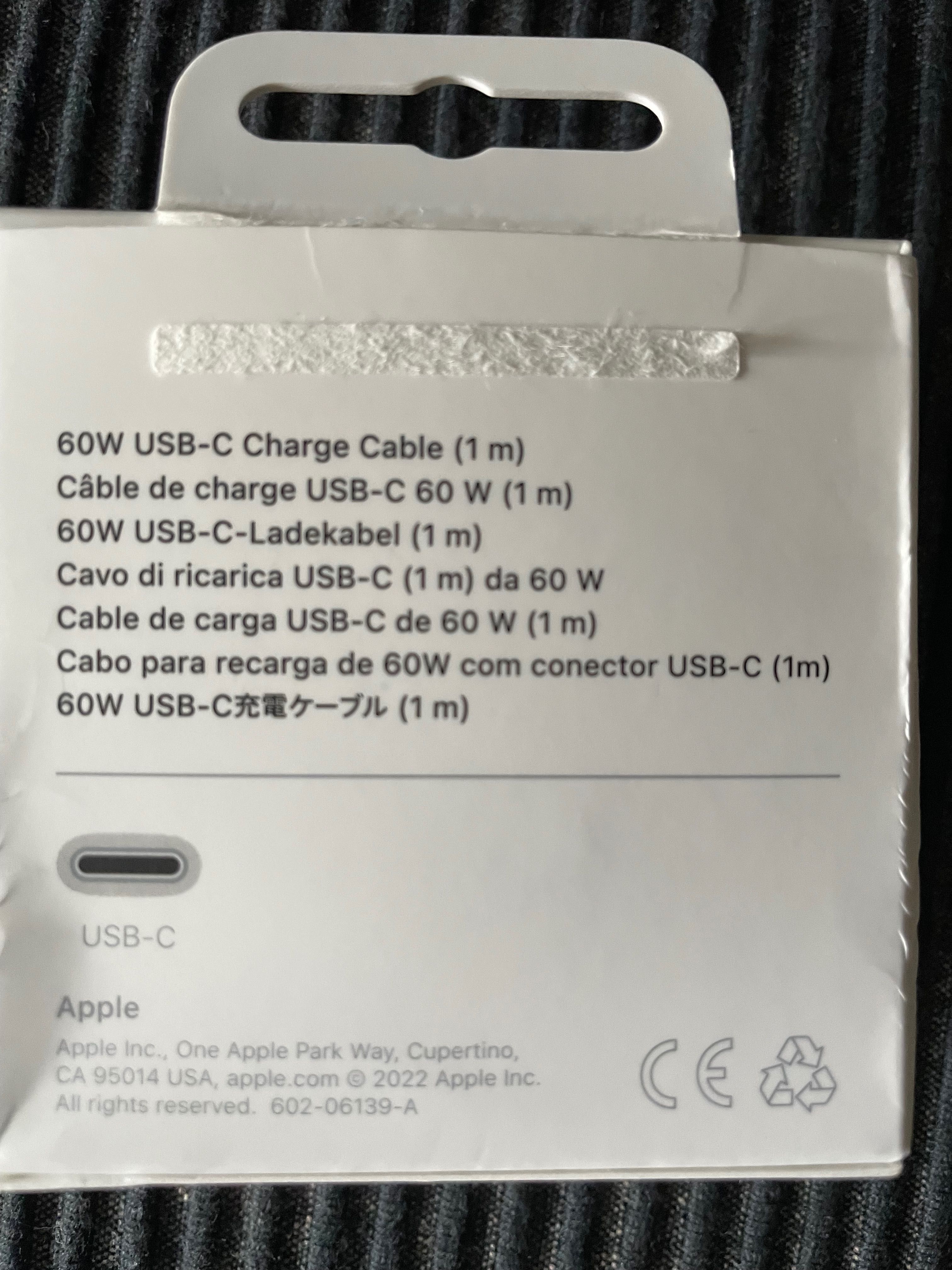 Przewód USB-C do ładowania, 60 W (1 m) Iphone
