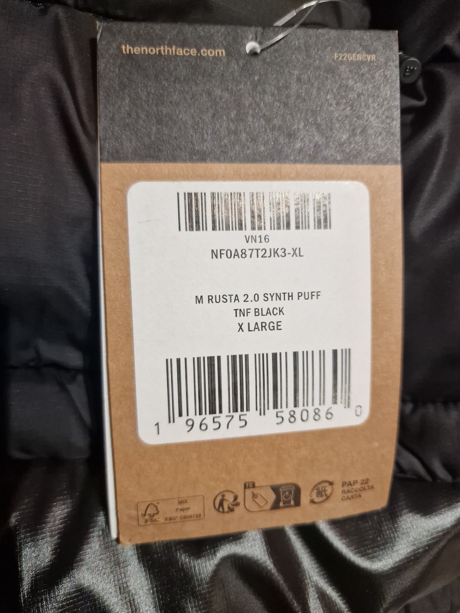 Oryginalna kurtka The North Face Rusta XL