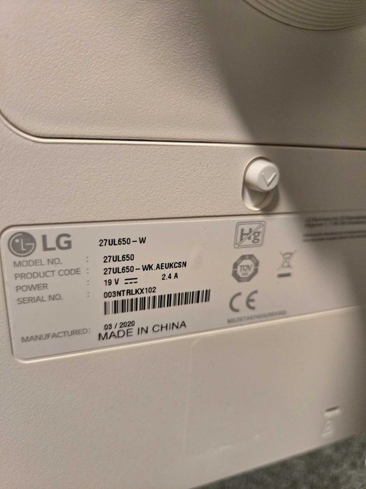 Monitor LG 27UL650-W