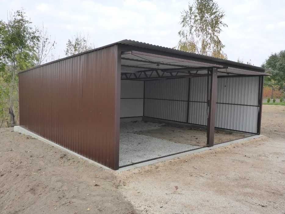 GARAŻ BLASZANY Schowek budowlany BLASZAK BUDOWA Garaże na budowę