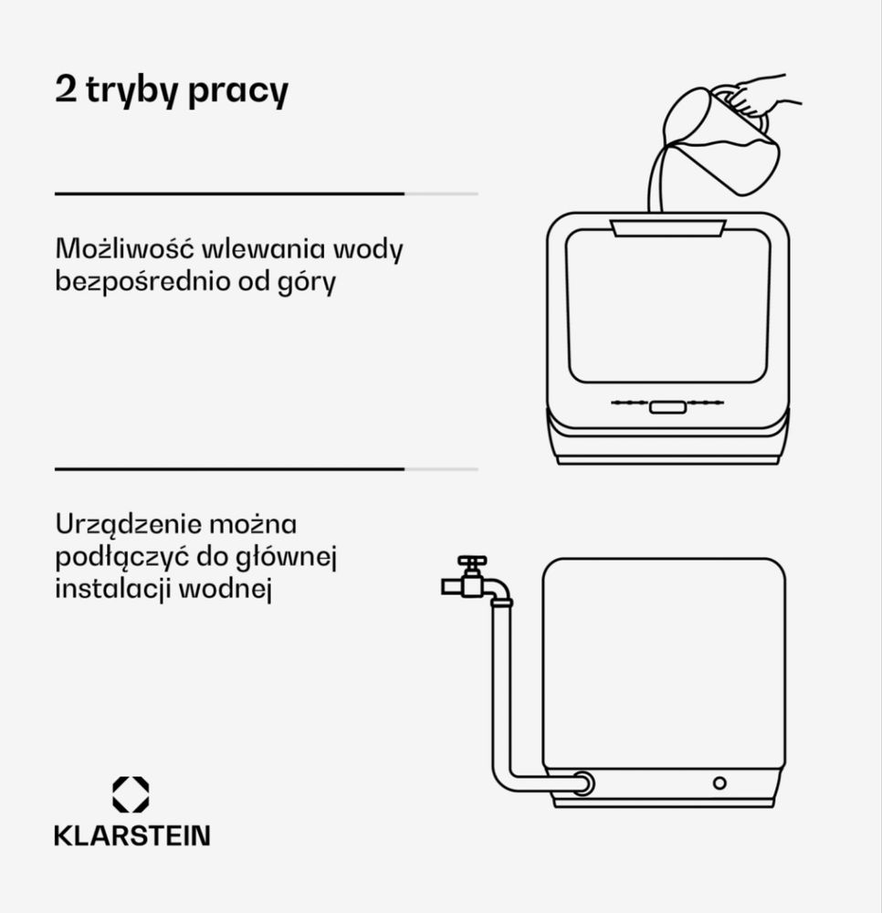 Mini zmywarka do naczyń wolnostojąca Klarstein