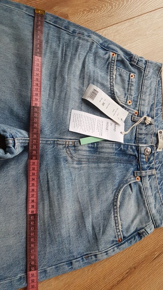 Jeans damski Gina Tricot 90S HIGH WAIST Dżinsy z prostymi nogawkami