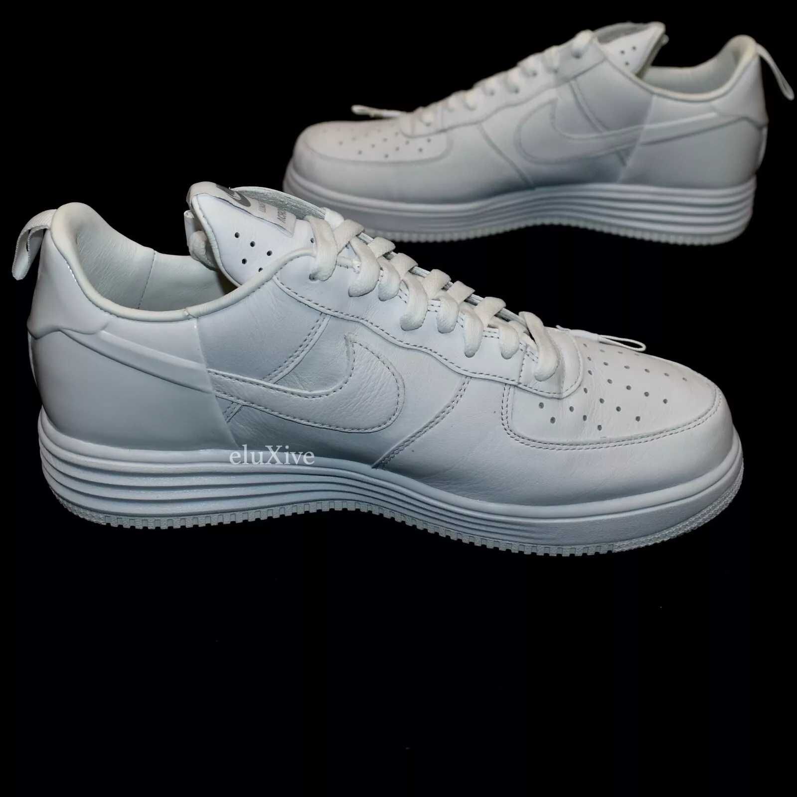 Nike Acronym Air Force 1 Lunar '17 AF-100 White Sneakers Mens