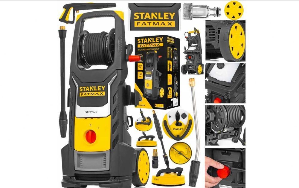 Myjka Ciśnieniowa STANLEY MOSIĘŻNA POMPA Fatmax 150bar / 250bar Nowa