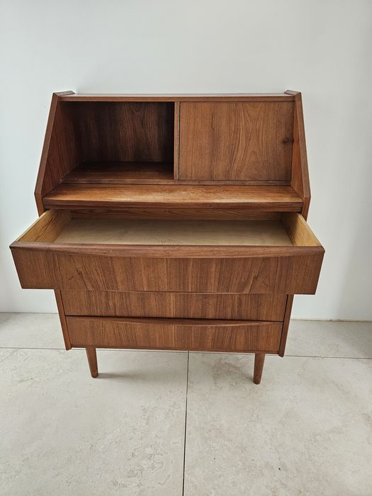 Sekretarzyk teak duński design