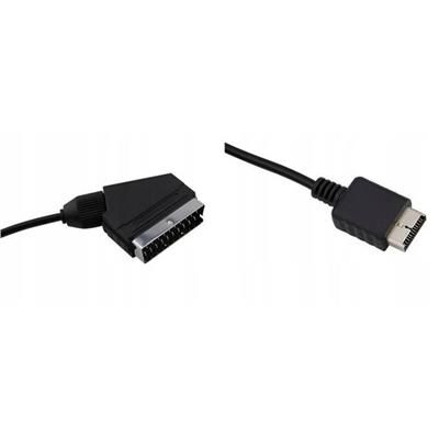 Kabel Real RGB Scart PAL Playstation PS1 PS2 1.8m