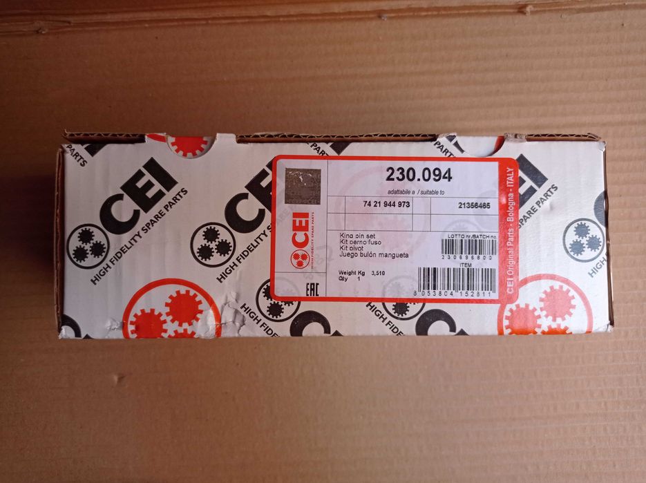 Шкворень C.E.I. 230094 Ремкомплект шкворня RENAULT Midlum, VOLVO FL