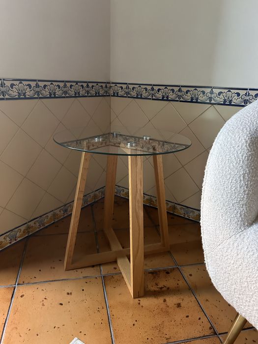 2 mesas conjunto - vidro