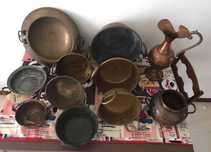Braseiras, jarra, tachos