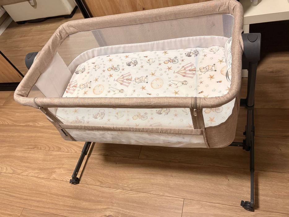 Łóżeczko dostawne NESTE UP 2 Kinderkraft beżowe