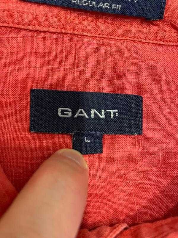 Gant 100% льняная рубашка L-ка
